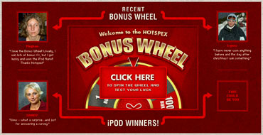 Hotspex Bonus Wheel
